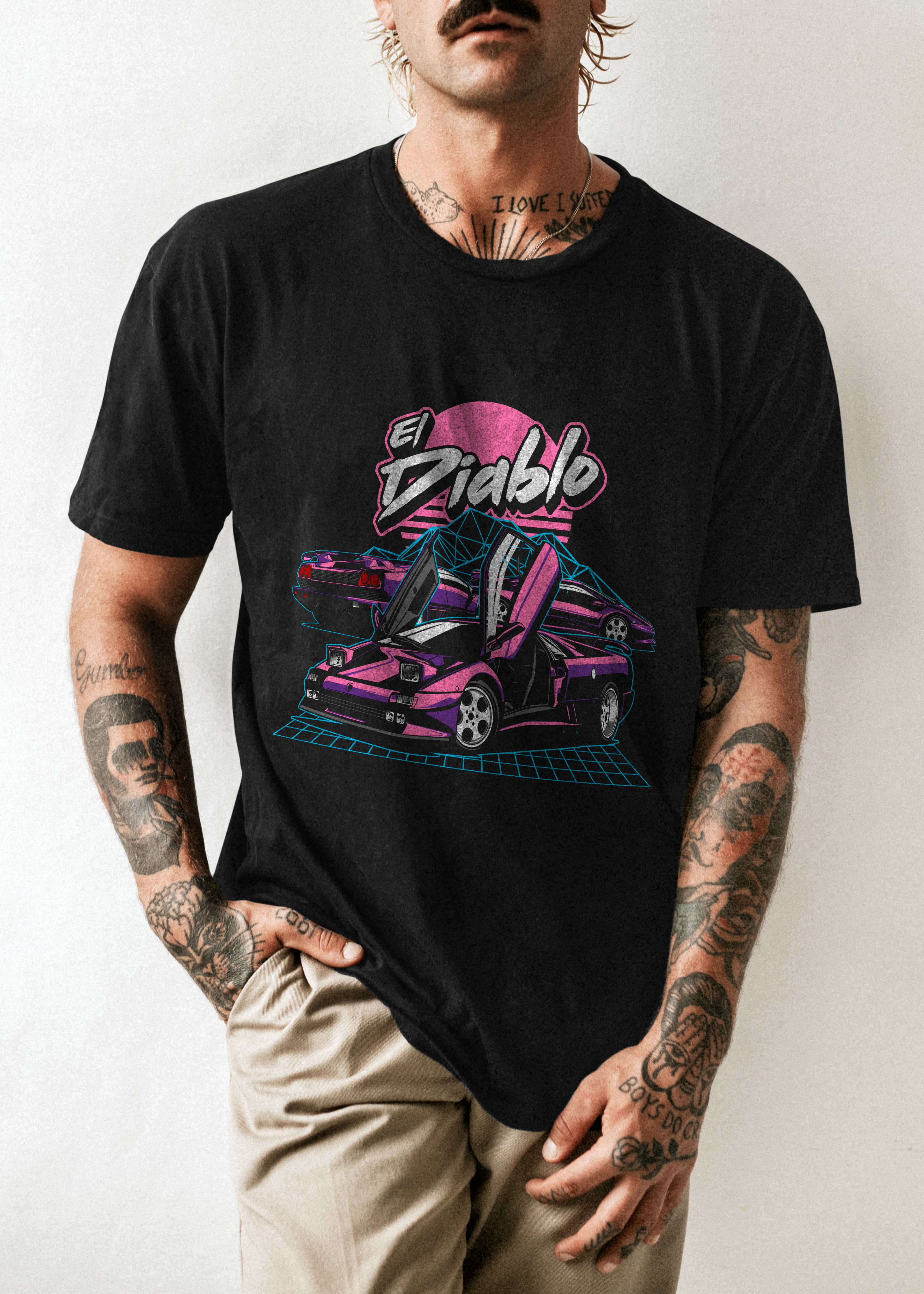 El Diablo Retro T-Shirt Design