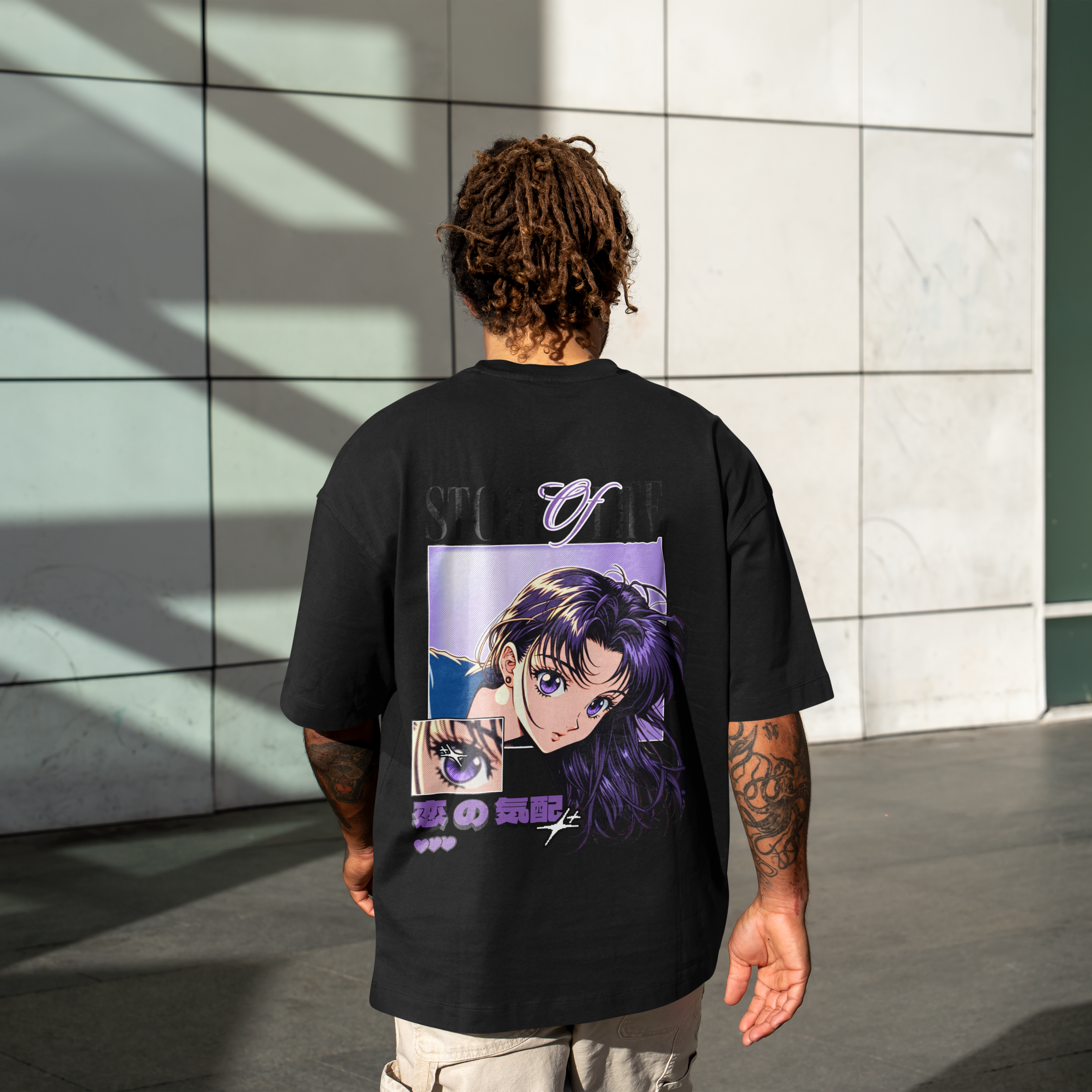 Chica anime retro: vibes románticos