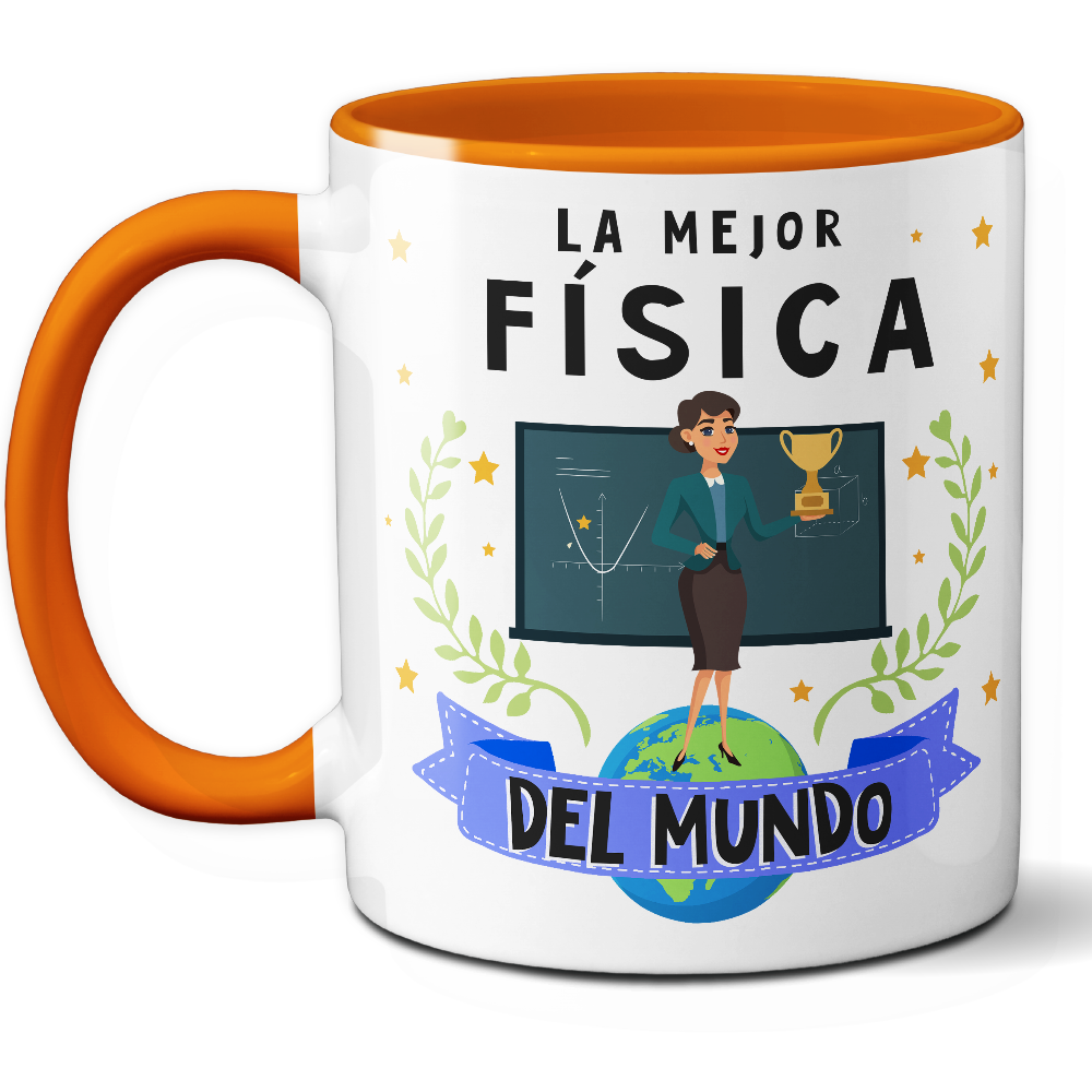 Taza Original 'La mejor física del mundo' - Ref. 52 - Cerámica 325 ml
