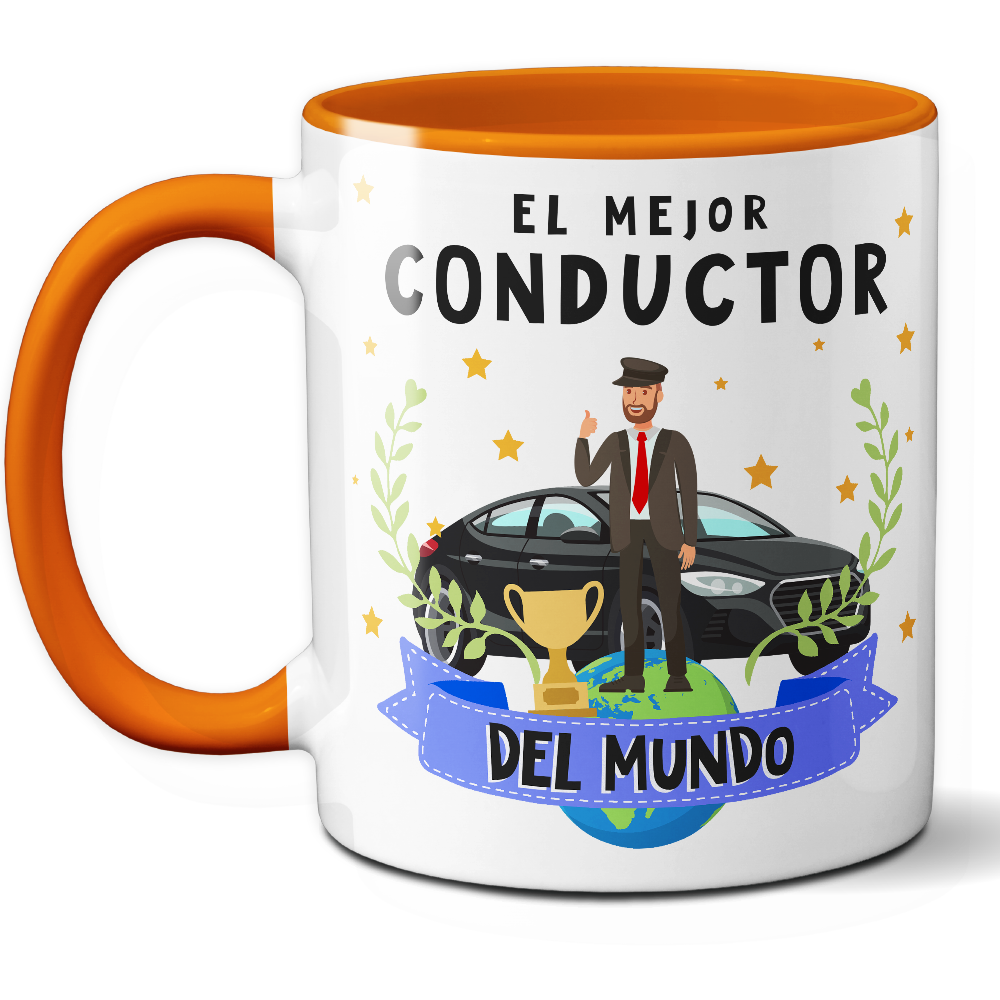 Taza Original 'El mejor conductor del mundo' - Ref. 78 - Cerámica 325 ml