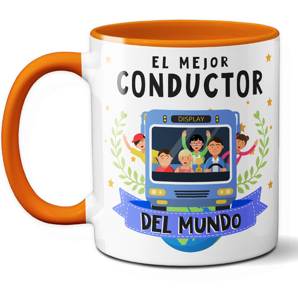 Taza Original 'El mejor conductor del mundo' - Ref. 96 - Cerámica 325 ml