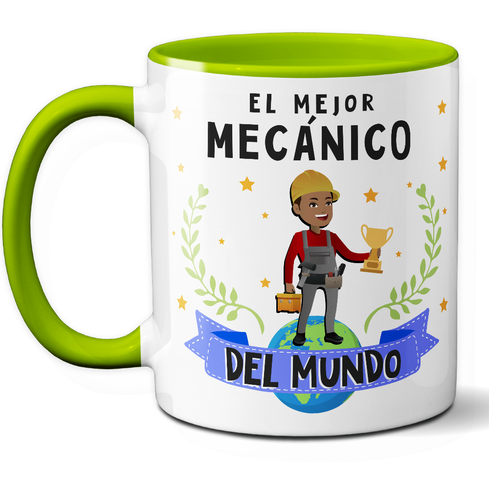 Taza Original 'El mejor mecánico del mundo' - Ref. 57 - Cerámica 325 ml