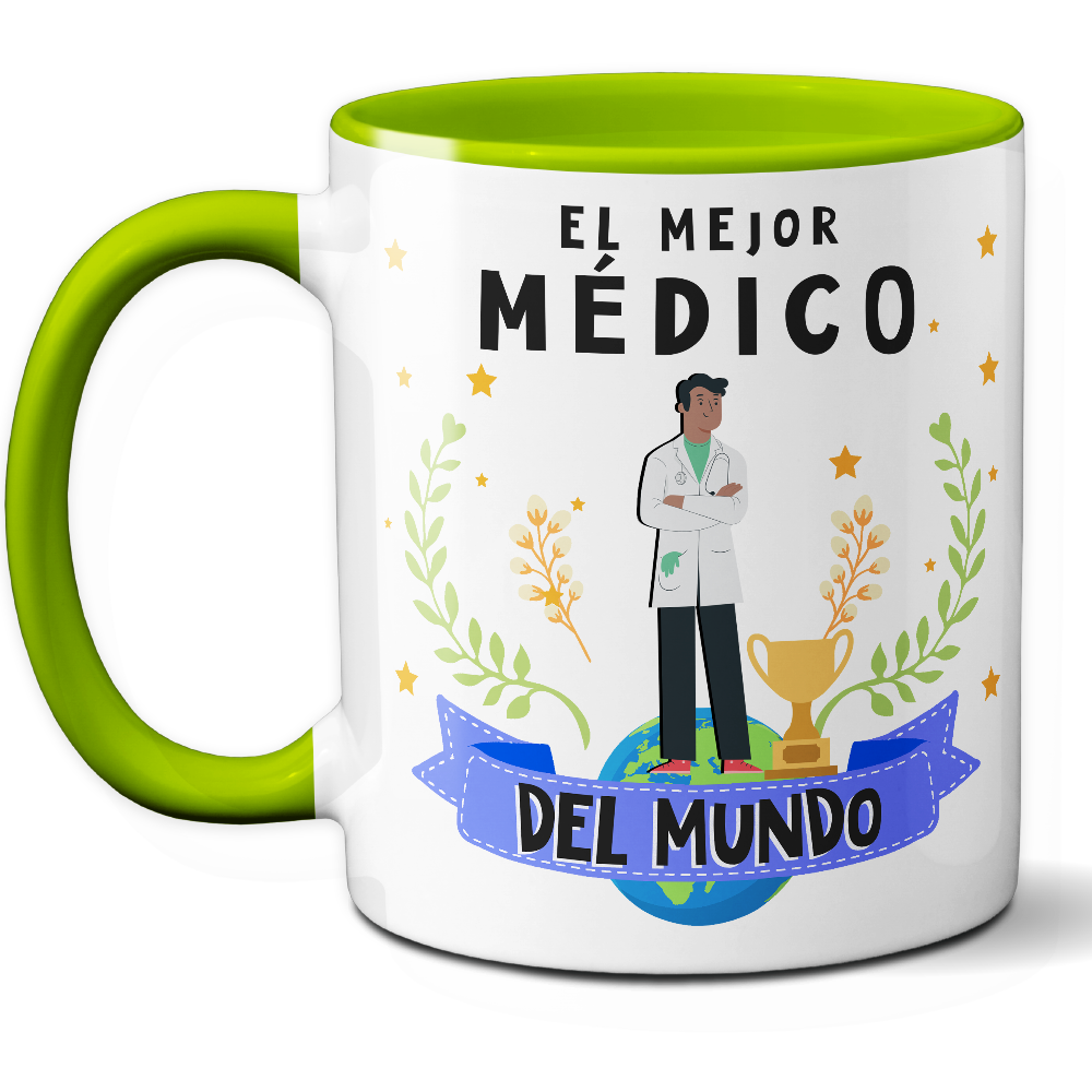 Taza Original 'El mejor médico del mundo' - Ref. 62 - Cerámica 325 ml
