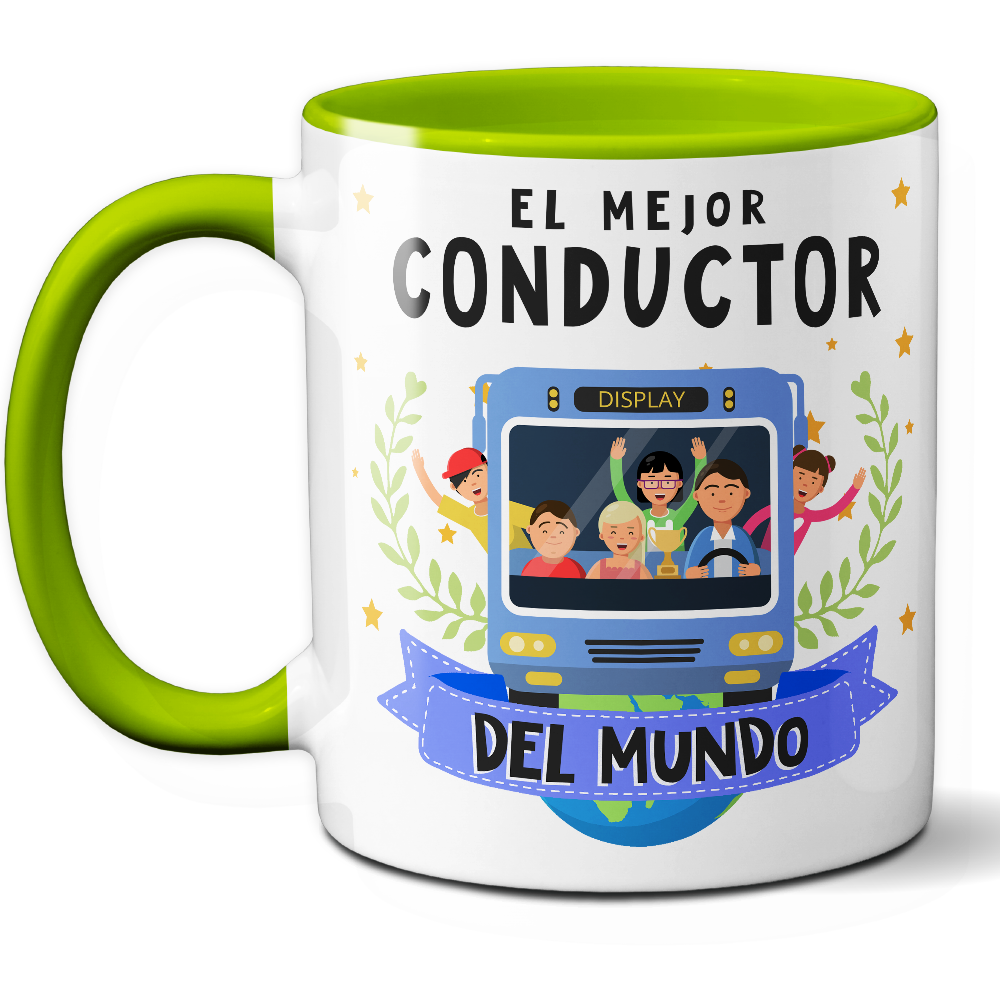 Taza Original 'El mejor conductor del mundo' - Ref. 96 - Cerámica 325 ml