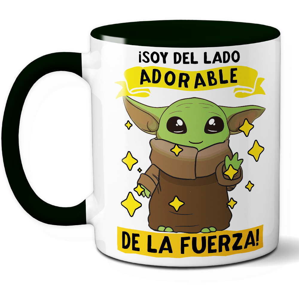 Taza Divertida '¡Soy del lado adorable de la fuerza!' – Ref. 3 – Cerámica 325 ml