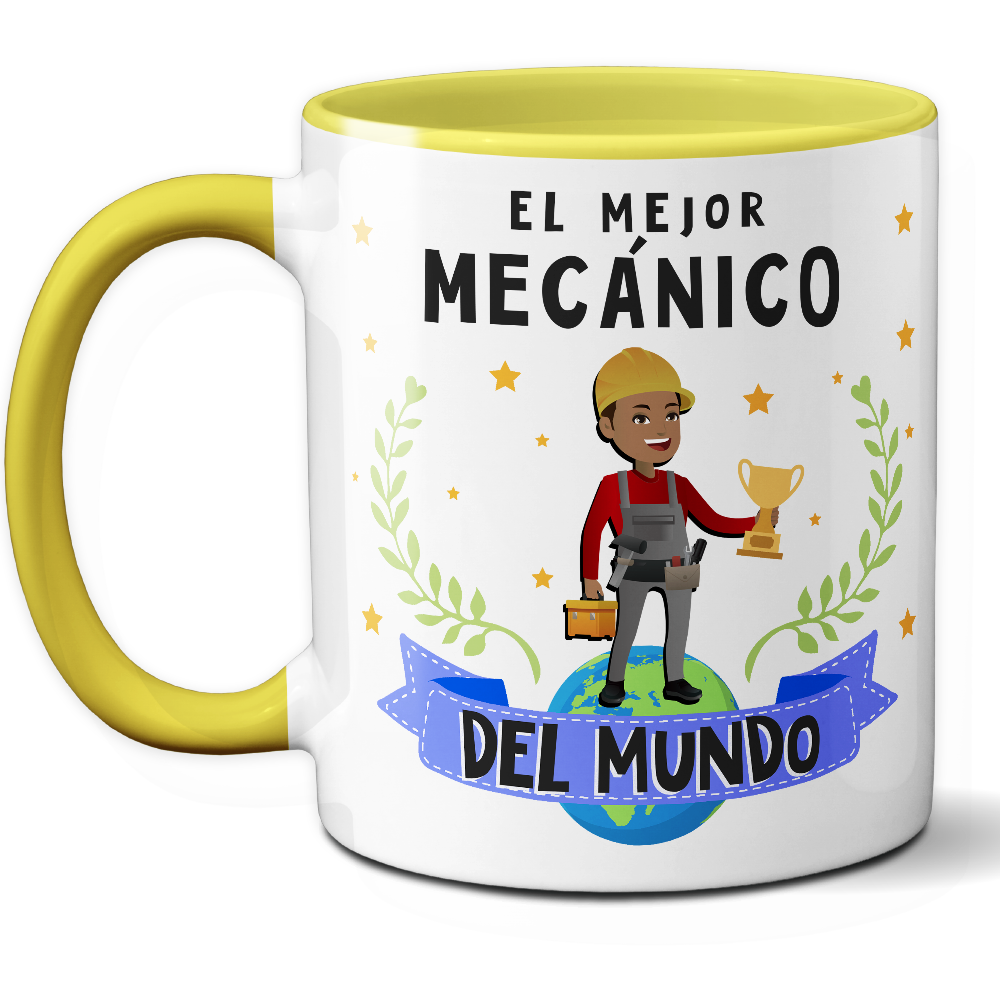 Taza Original 'El mejor mecánico del mundo' - Ref. 57 - Cerámica 325 ml