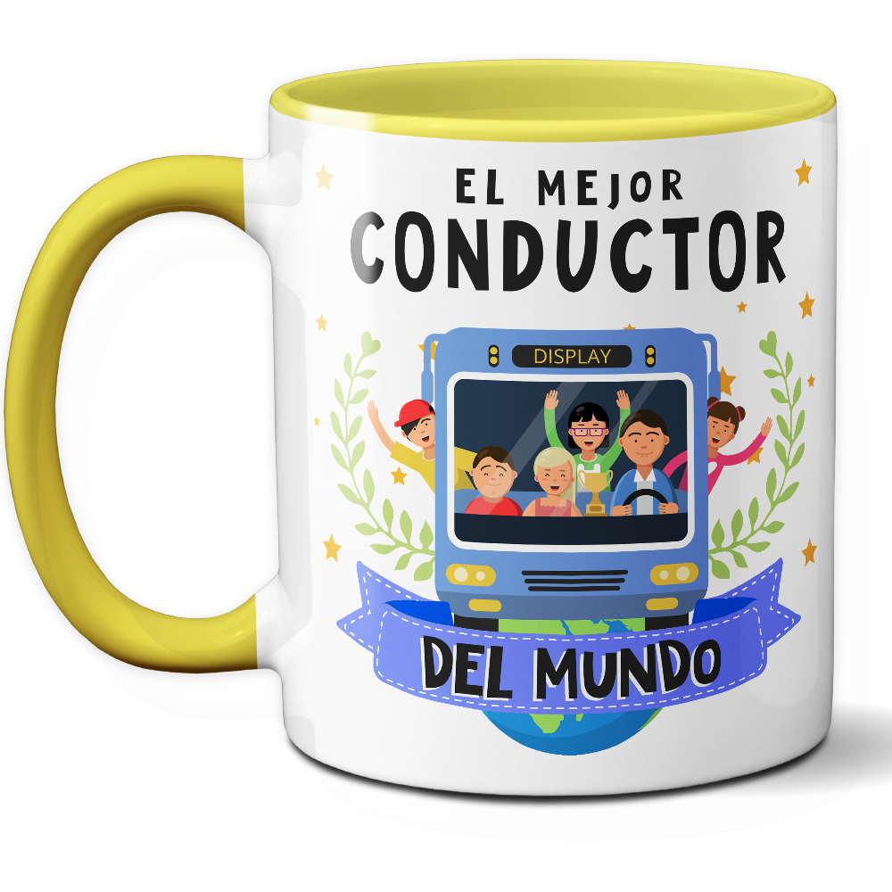 Taza Original 'El mejor conductor del mundo' - Ref. 96 - Cerámica 325 ml