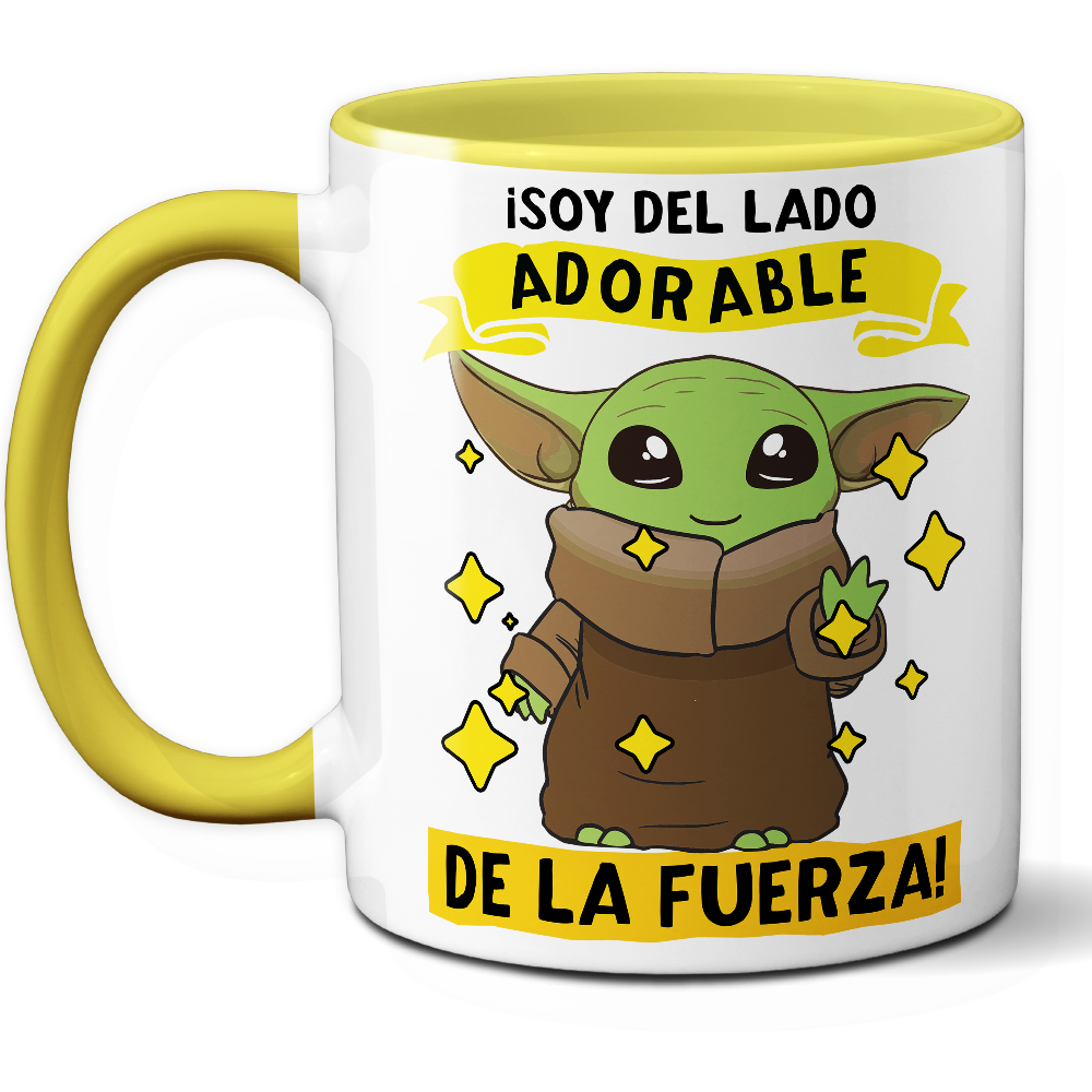 Taza Divertida '¡Soy del lado adorable de la fuerza!' – Ref. 3 – Cerámica 325 ml