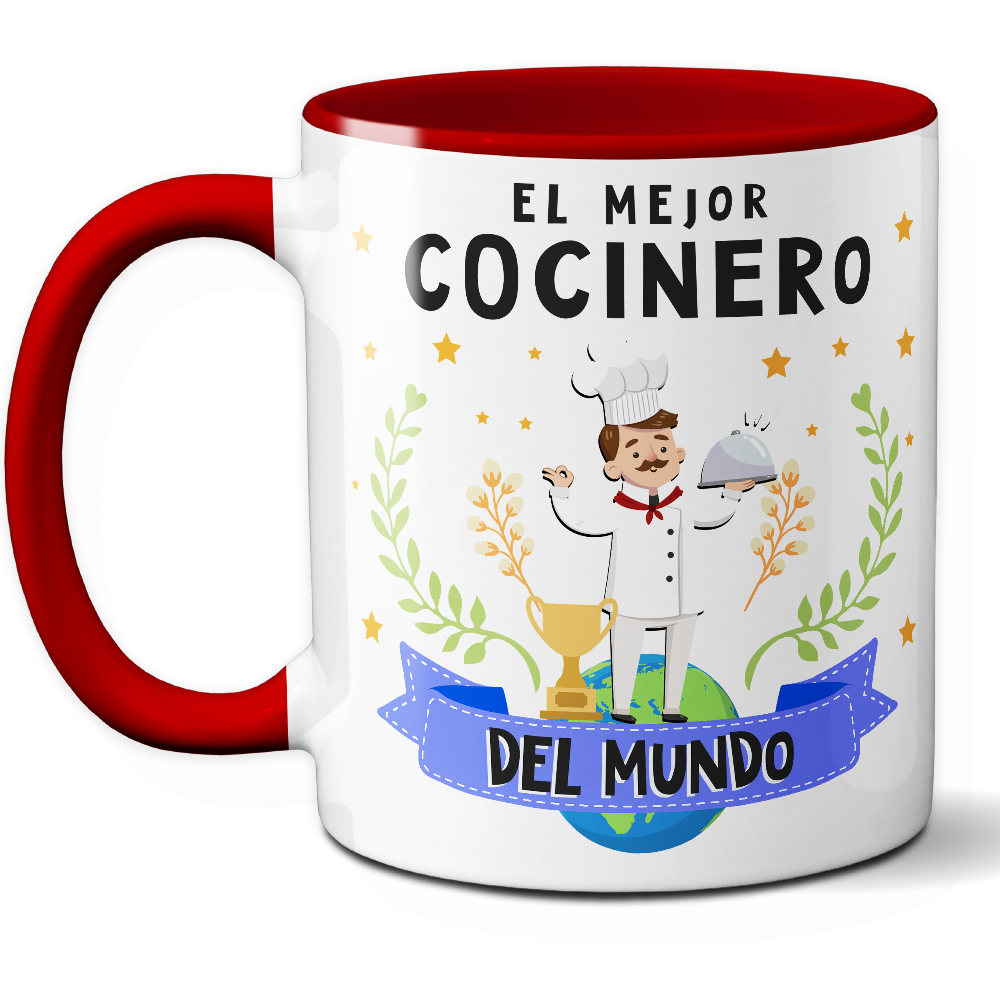 Taza Original 'El mejor cocinero del mundo' - Ref. 34 - Cerámica 325 ml