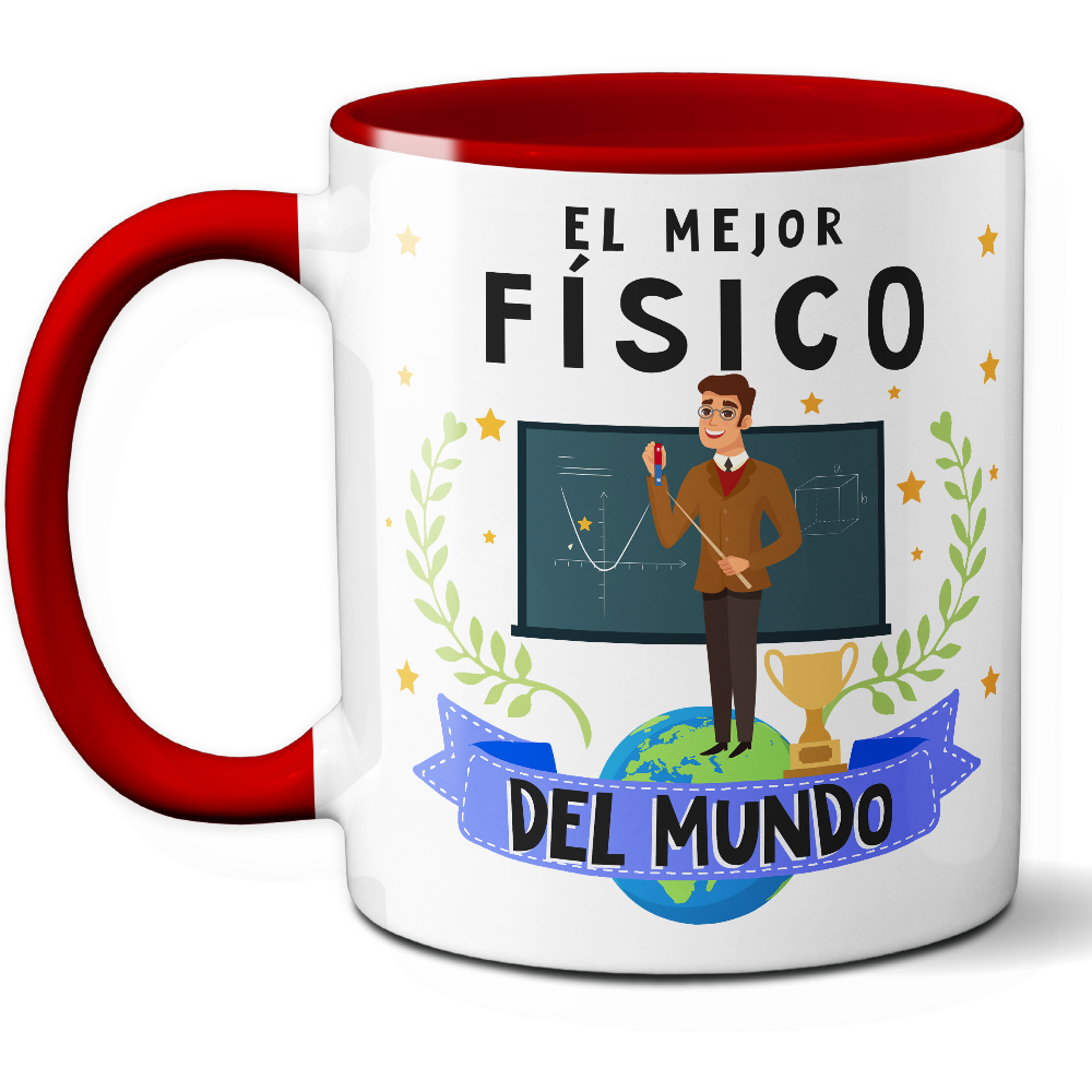 Taza Original 'El mejor físico del mundo' - Ref. 53 - Cerámica 325 ml