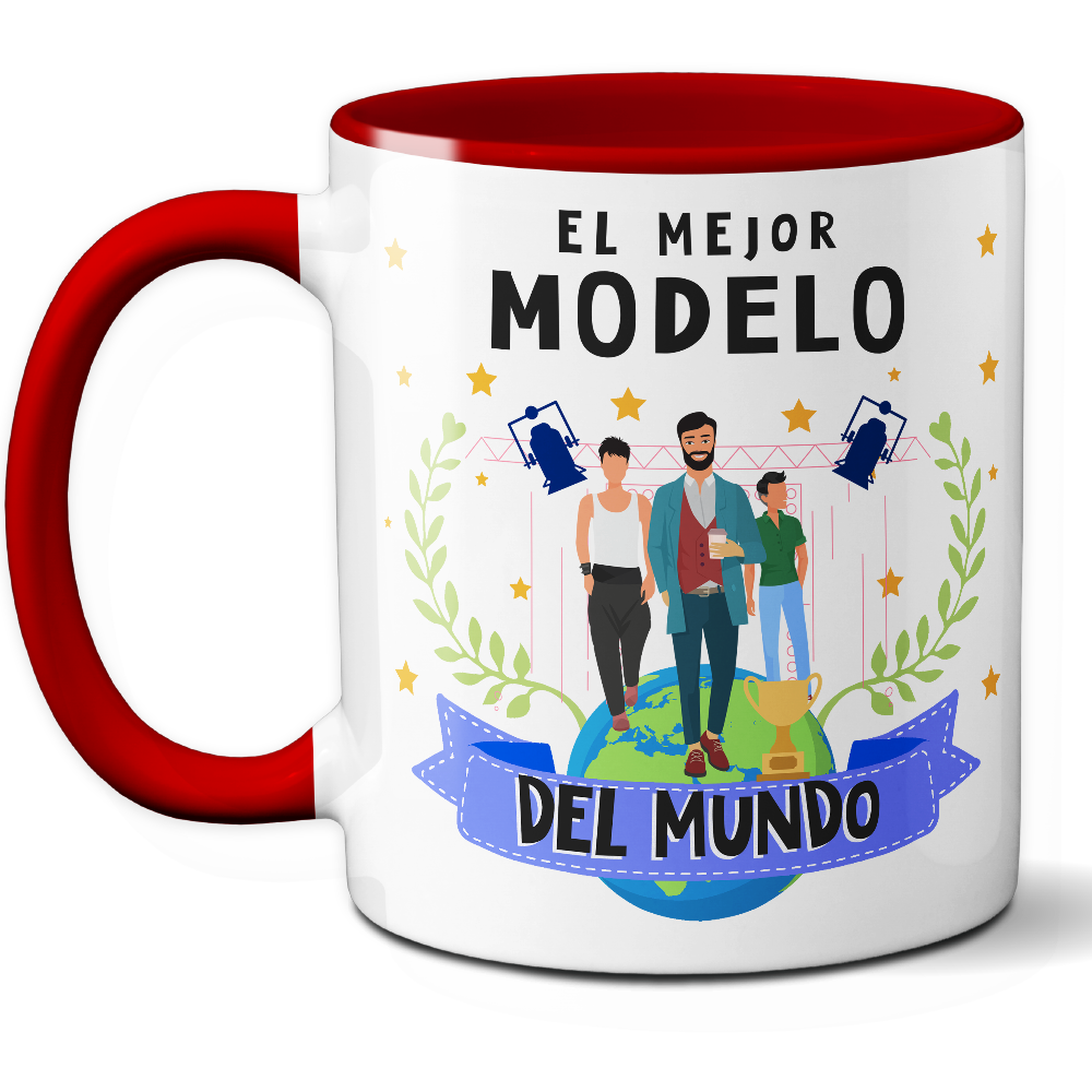 Taza Original 'El mejor modelo del mundo' - Ref. 82 - Cerámica 325 ml