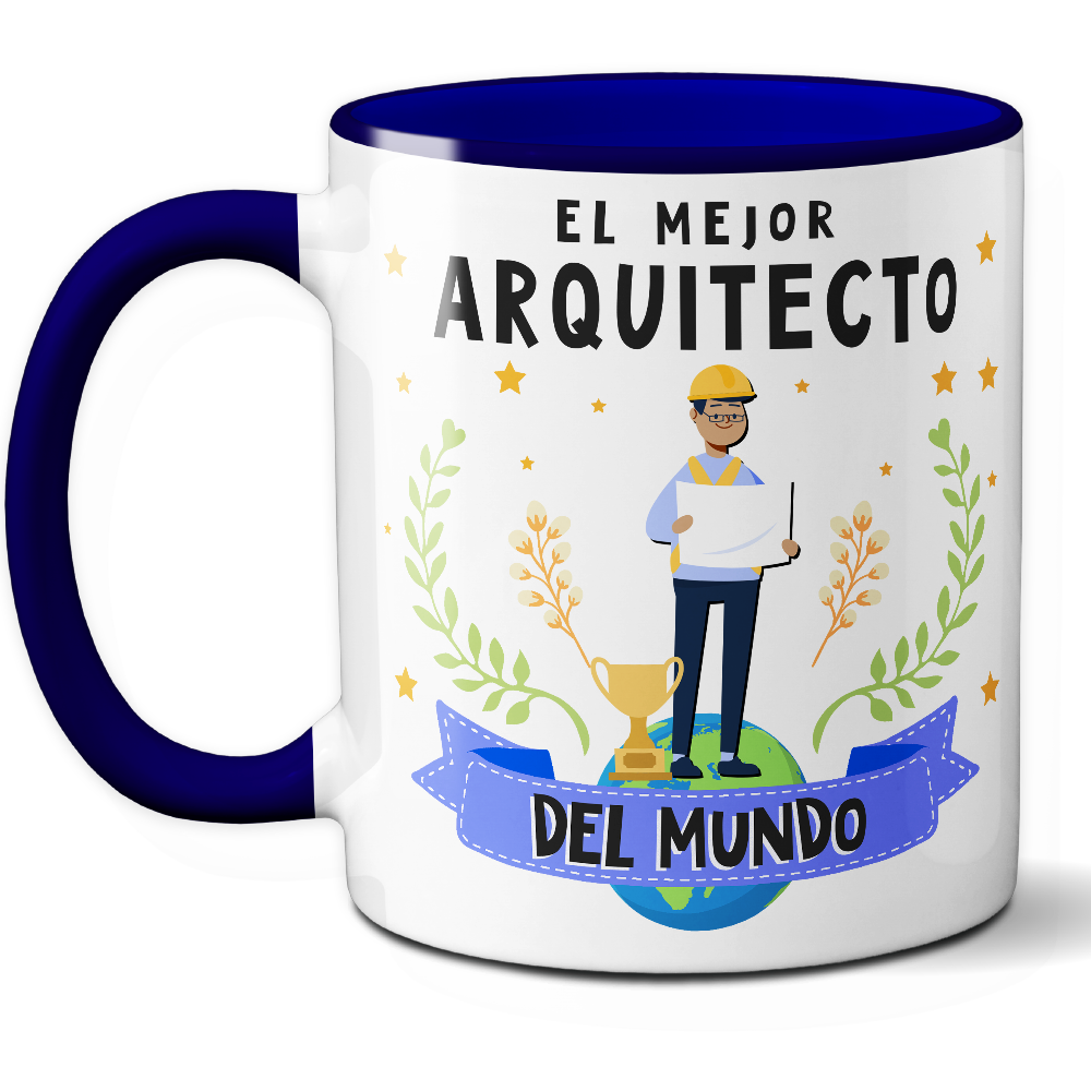 Taza Original 'El mejor arquitecto del mundo' - Ref. 30 - Cerámica 325 ml