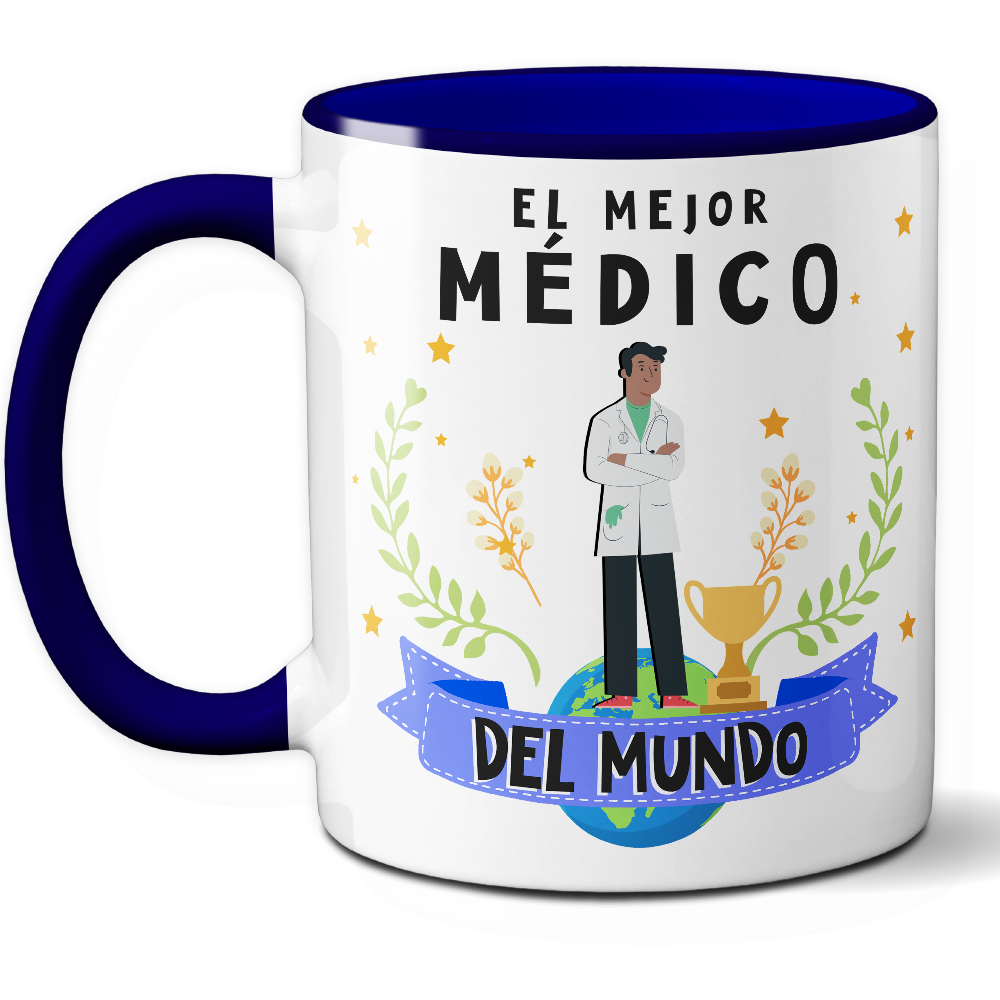 Taza Original 'El mejor médico del mundo' - Ref. 62 - Cerámica 325 ml