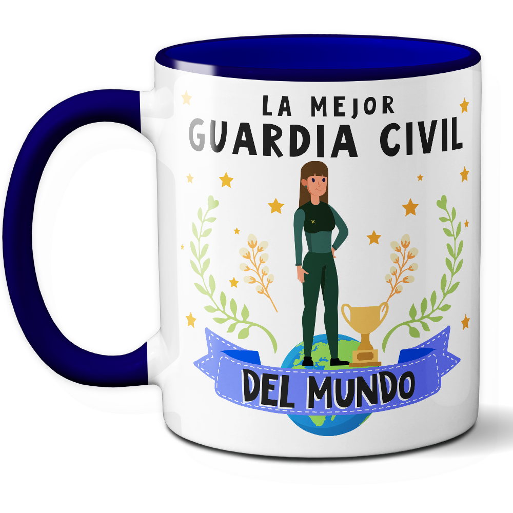 Taza Original 'La mejor guardia civil del mundo' - Ref. 73 - Cerámica 325 ml