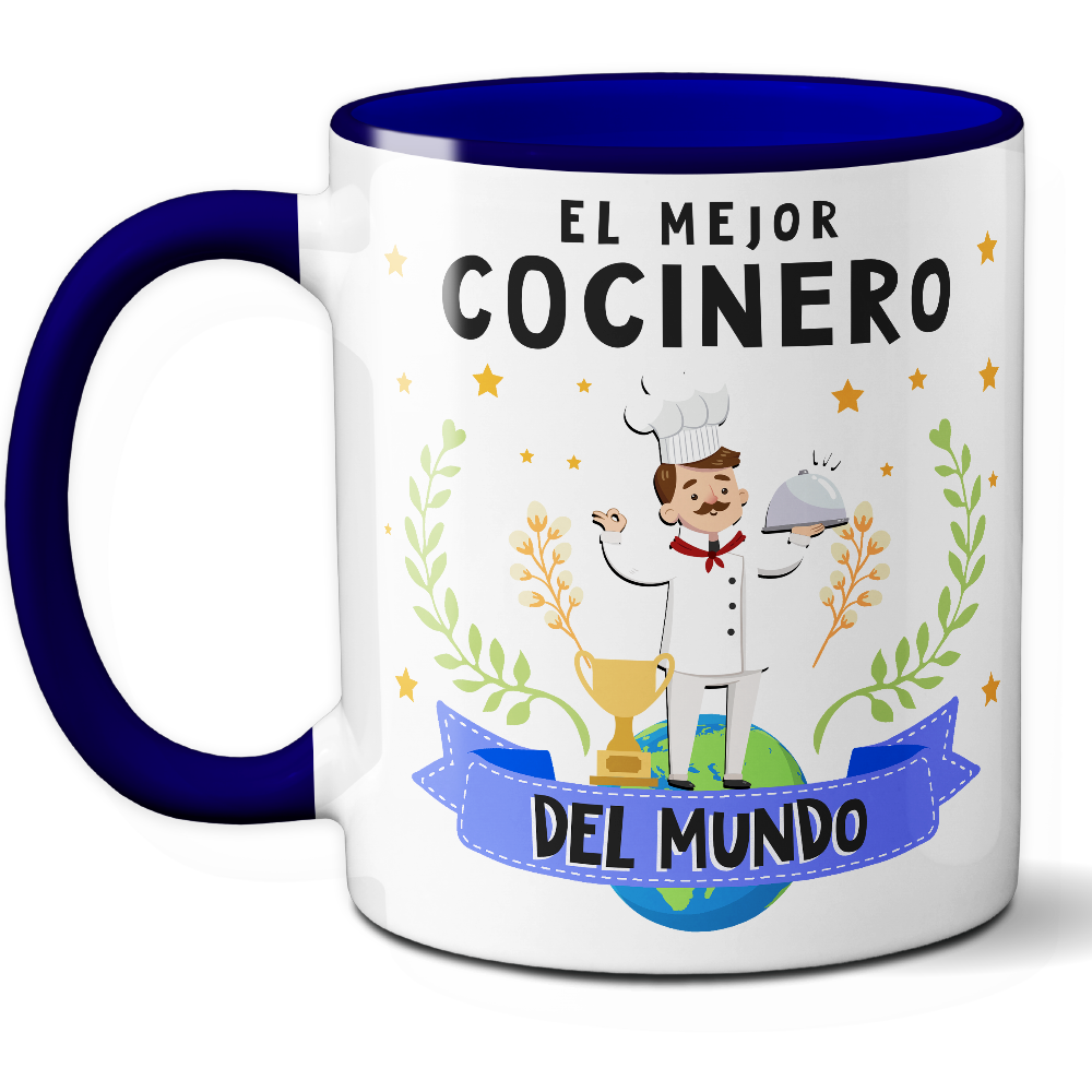 Taza Original 'El mejor cocinero del mundo' - Ref. 34 - Cerámica 325 ml