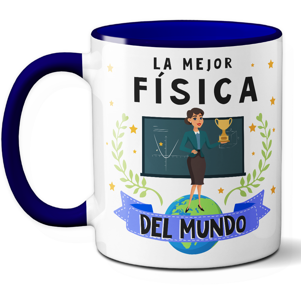 Taza Original 'La mejor física del mundo' - Ref. 52 - Cerámica 325 ml