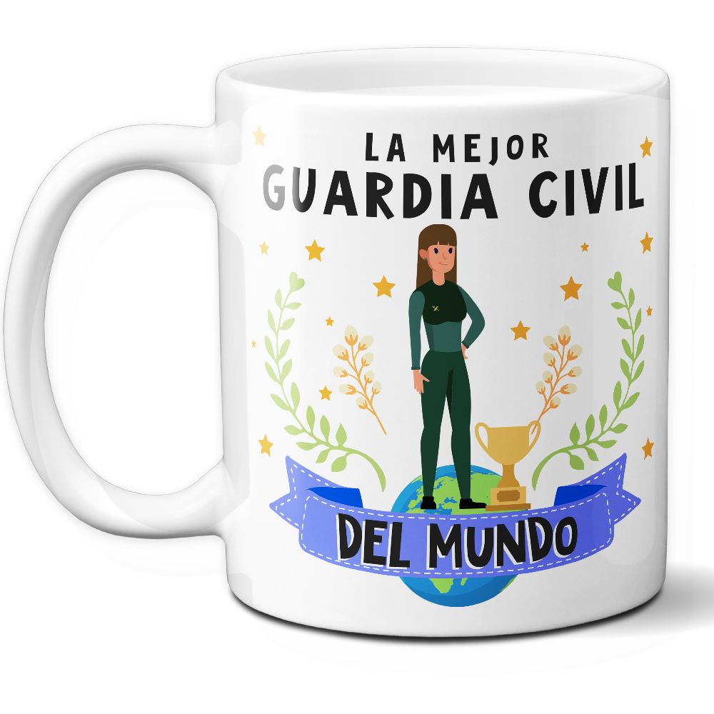 Taza Original 'La mejor guardia civil del mundo' - Ref. 73 - Cerámica 325 ml